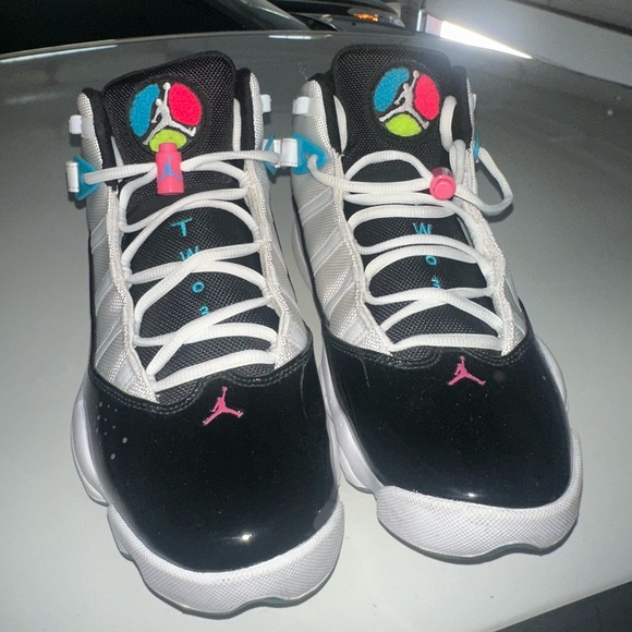 Jordan’s 6 rings black white blue pink green - Picture 1 of 6